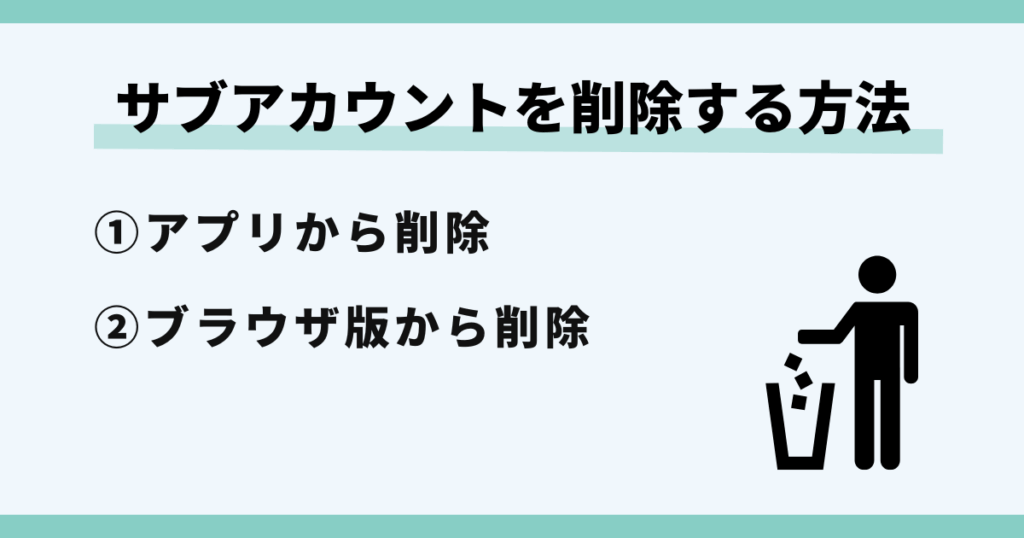 インスタ,サブ垢,削除