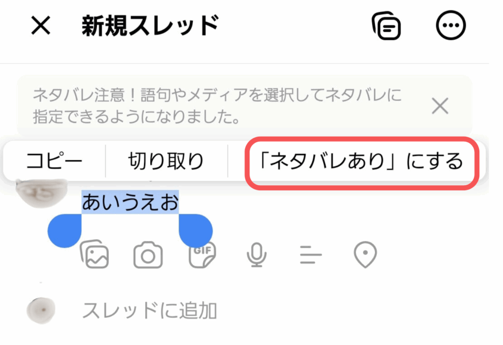 Threads ,モザイク,できない